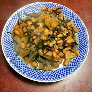 大豆と筍とさつま揚げのヒジキ煮。